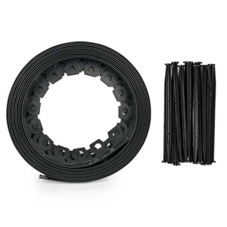 Set bordura gradina Easy Border 10m x 5cm negru