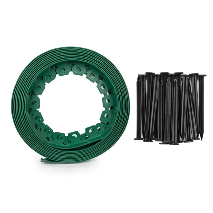 Set bordura gradina Easy Border 10m x 5cm verde