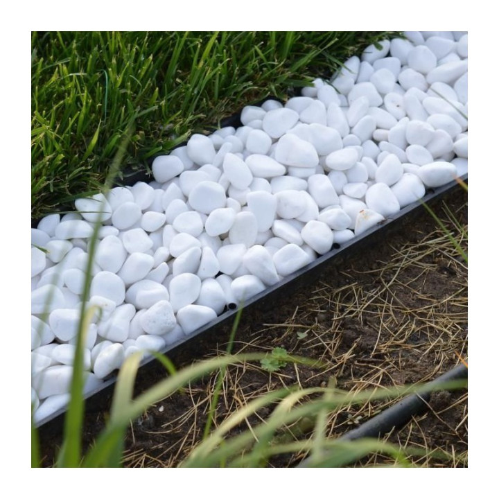 Bordura pentru gazon extra rezistent negru 1025/75/55 mm