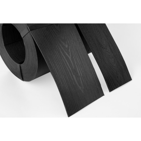 Borduri de gazon cu efect lemn - gri 78mm x 10m