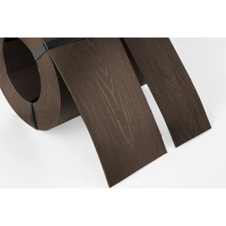 Borduri de gazon cu efect lemn - maro 78mm x 10m