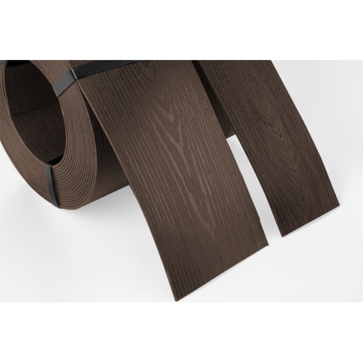 Borduri de gazon cu efect lemn - maro 130mm x 10m