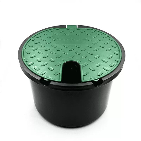 Cutie rotunda cu robinet de plastic