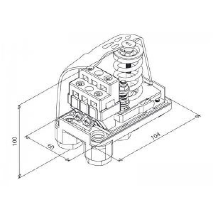 Presostat hidrofor PM12 Italtecnica monofazat