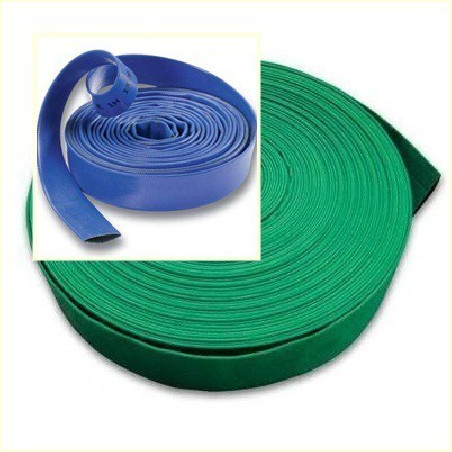 Furtun plat LayFlat 4 bar, 100 metru, complete 4" racord