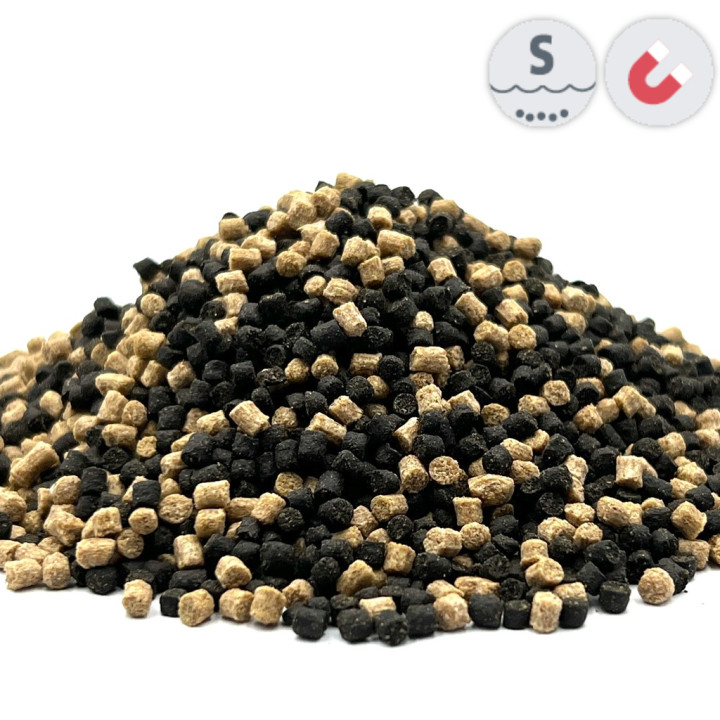 Hrana scufundabila ( galben-negru ) 3 mm ( 1 kg )