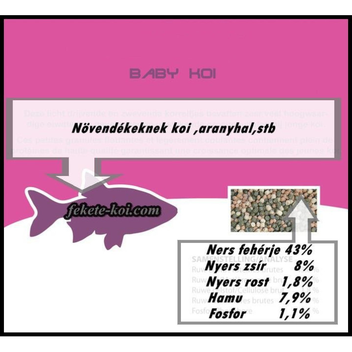 Hrana puiet Baby koi ( 1250 ml )