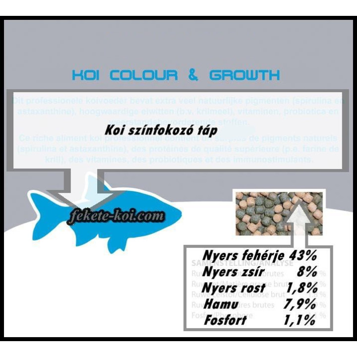 Hrana koi Colour & Growth 3 mm  ( 2500 ml )