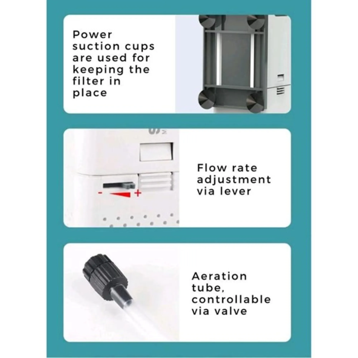 Filtru de acvariu SunSun XUP-01 cu lampă UVC de 5W încorporată
