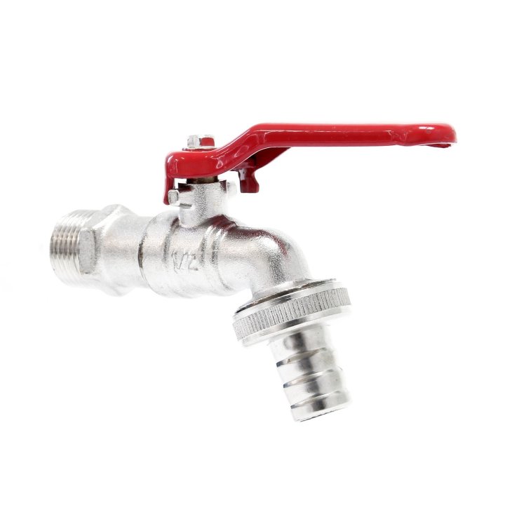 Robinet de grădină cu pârghie metalică 1/2"FE x 1/2 cu conector pentru furtun