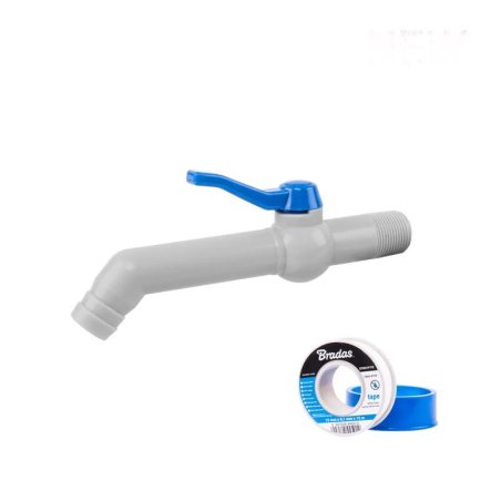 Robinet de grădină cu pipă la 45° 3/4'' cu filet