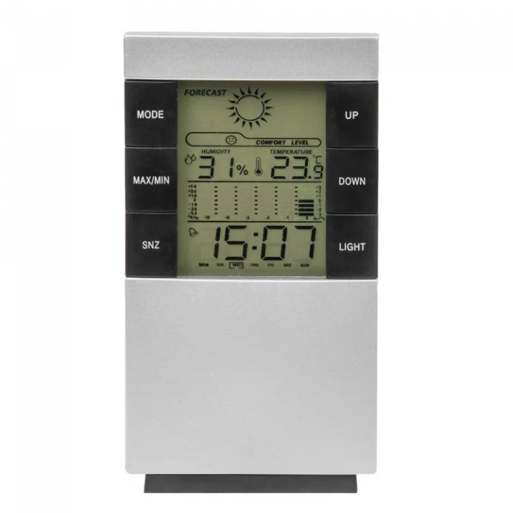 Stație meteo de interior WHITE LINE cu 6 funcții