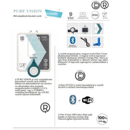 Rain Pure Vision 2.0 Bluetooth 4 zone 9VDC | Cel mai bun preț, Comandați