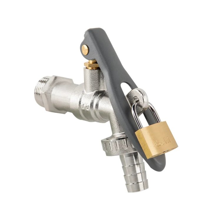 Robinet metalic cu bilă blocabil 1/2" KM pentru furtun de 13mm