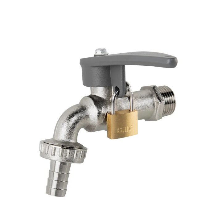 Robinet metalic cu bilă blocabil 1/2" FE pentru furtun de 13mm