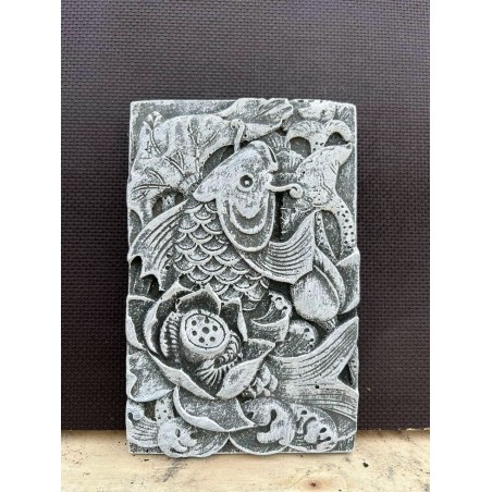 Placă de piatră Koi 12x18cm