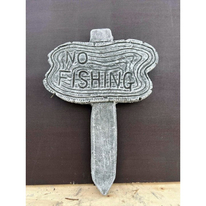 Placă de piatră No Fishing 24x36cm