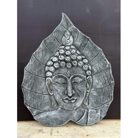 Cap de Buddha în frunză 48x38cm