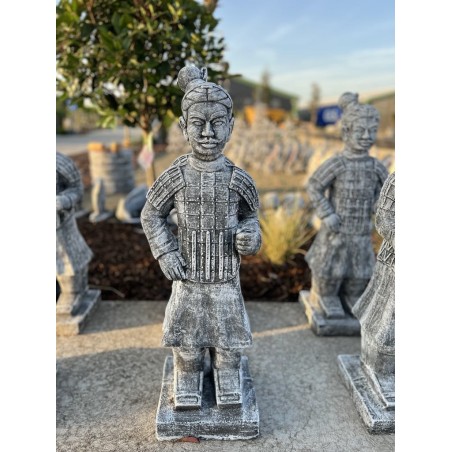Statuie Războinic Chinez în picioare dreptaci 80cm
