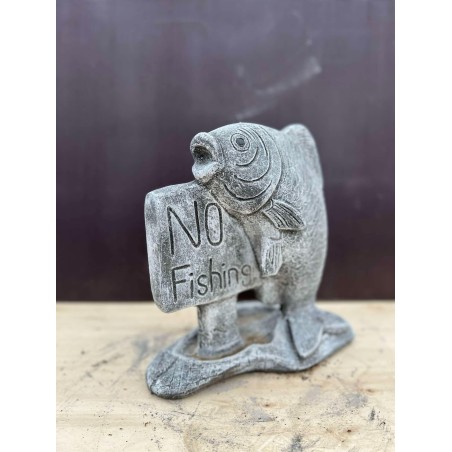 Statuetă No Fishing (gri)