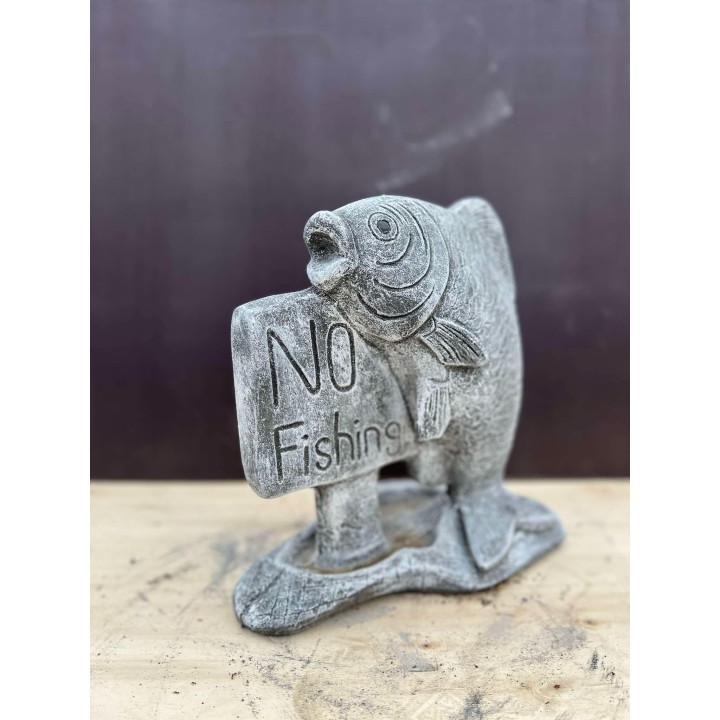 Statuetă No Fishing (gri)