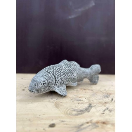 Statuetă Koi 45cm (gri)