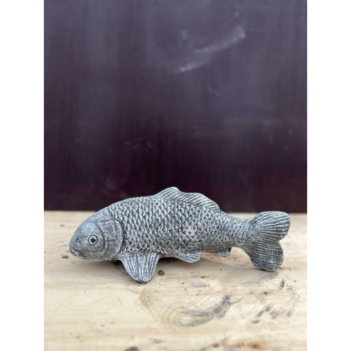 Statuetă Koi 45cm (gri)