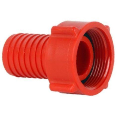 Cupla cu filet 1/2'' pentru furtun 1/2" (rosu)