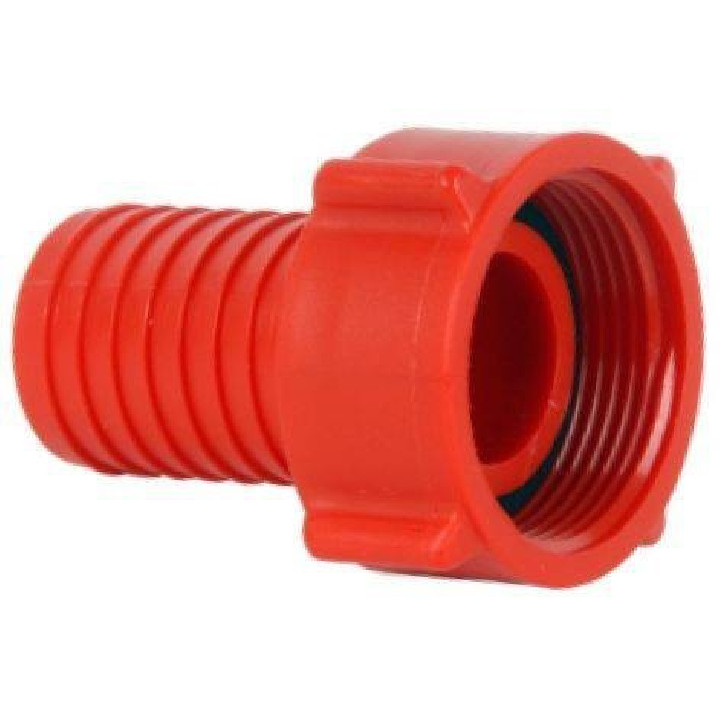 Cupla cu filet 1'' pentru furtun 3/4" (rosu)
