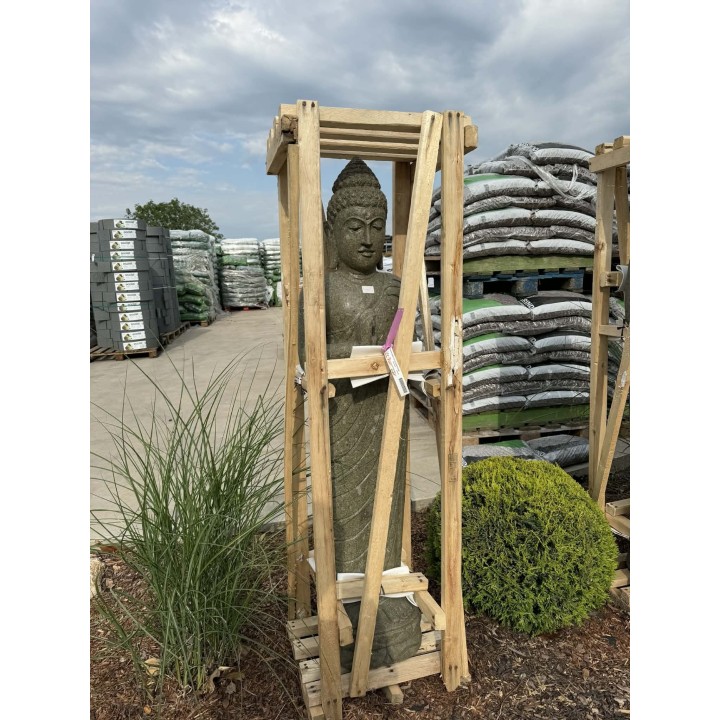 Statuie Buddha în picioare 150cm (piatră naturală verde) (35/1)