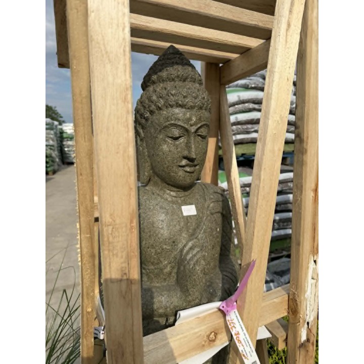 Statuie Buddha în picioare 150cm (piatră naturală verde) (35/1)
