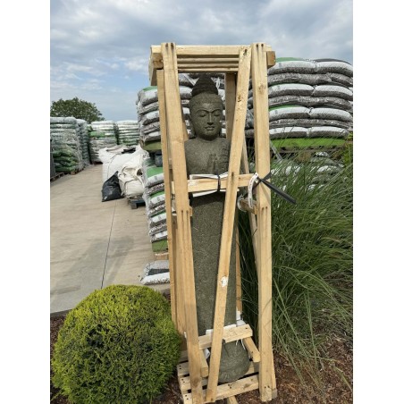 Statuie Buddha în picioare 150cm (piatră naturală verde) (35/2)