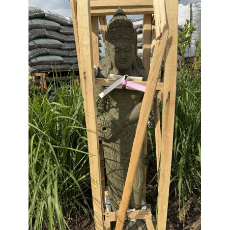 Statuie Buddha în picioare 150cm (piatră naturală verde) (38)