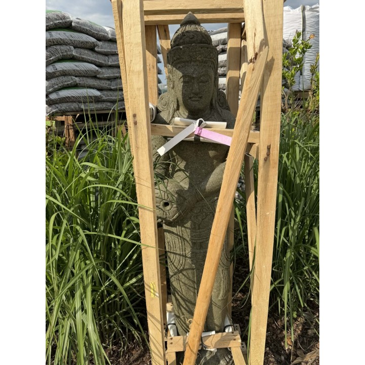 Statuie Buddha în picioare 150cm (piatră naturală verde) (38)
