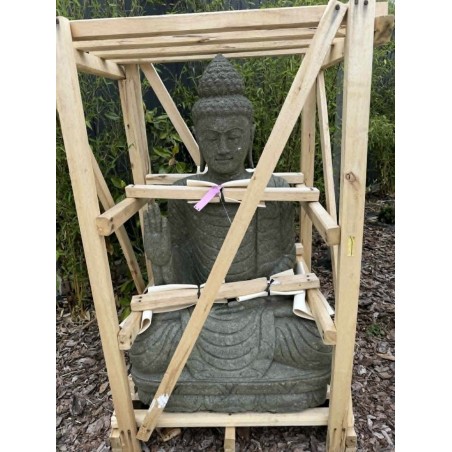 Statuie Buddha șezând 120cm (piatră verde) (45)