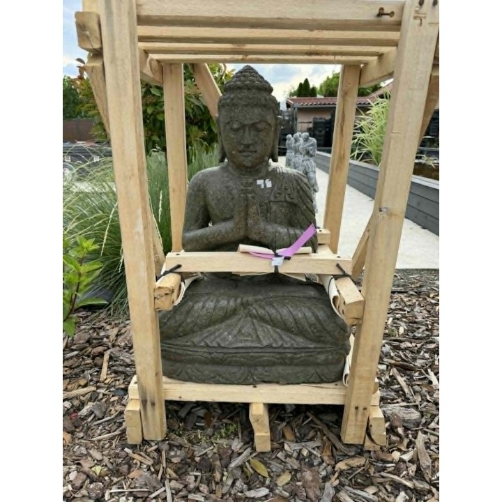 Statuie Buddha șezând 80cm (piatră naturală verde) (64/2)