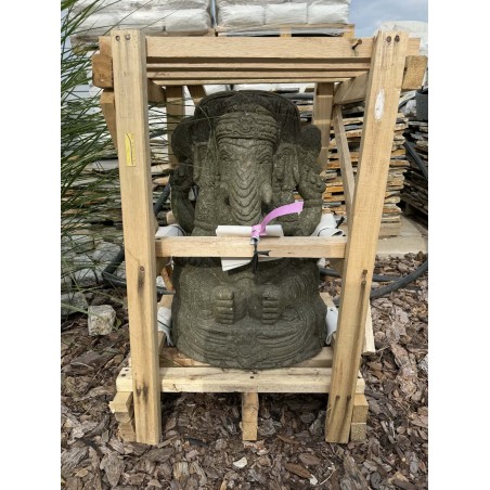 Statuie Ganesha 60cm (piatră naturală verde) (76)
