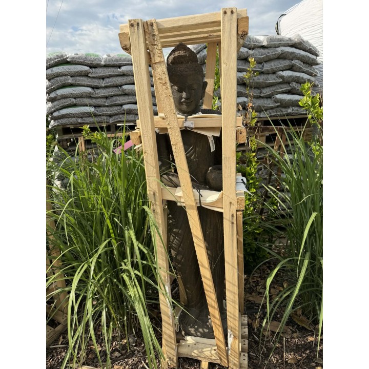 Statuie Buddha în picioare 150cm (piatră vulcanică) (94)