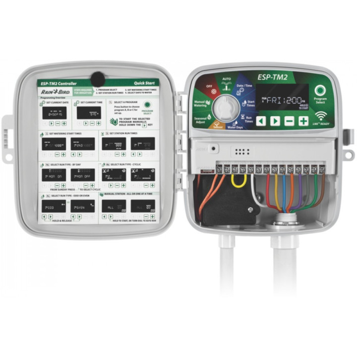 Controler de irigare pentru exterior Rain Bird ESP-TM-2 8 cu pregătire Wifi