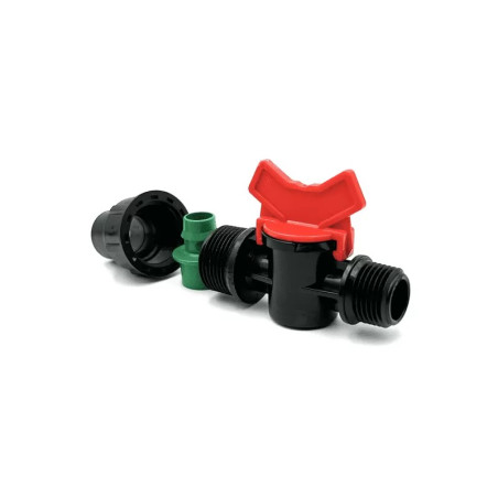 Robinet nervuri-filet 16-1/2" FE PP rosu. fish-farm.ro