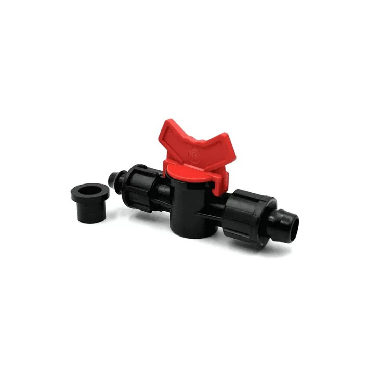 Robinet Jolly-tape cu capac de strangere 17mm (rosu) PP