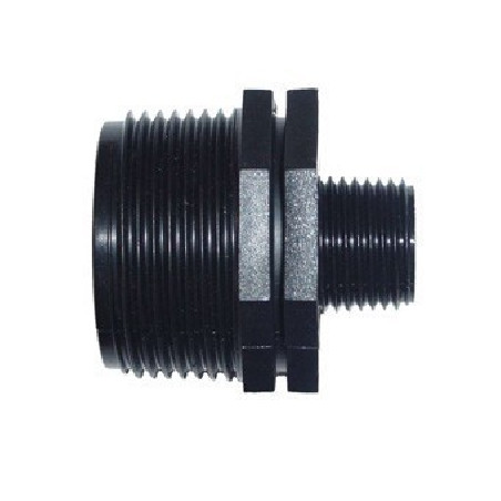 Plastic reductie niplu 1" x 1/2" FE-FE