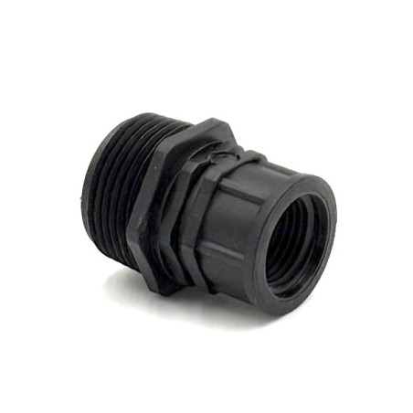 Plastic majorare filetata 1/2"FI x 3/4"FE