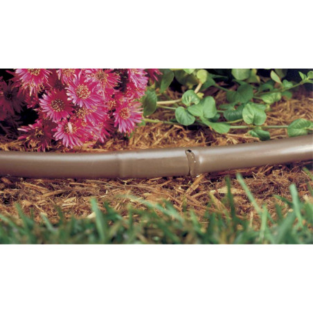 Țeavă de picurare maro pentru grădină DN20 mm 33 cm 3,3 l/h (25 m/rolă)