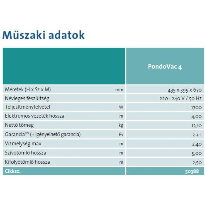 OASE  Pondovac 4 aspirator iaz (1800W)