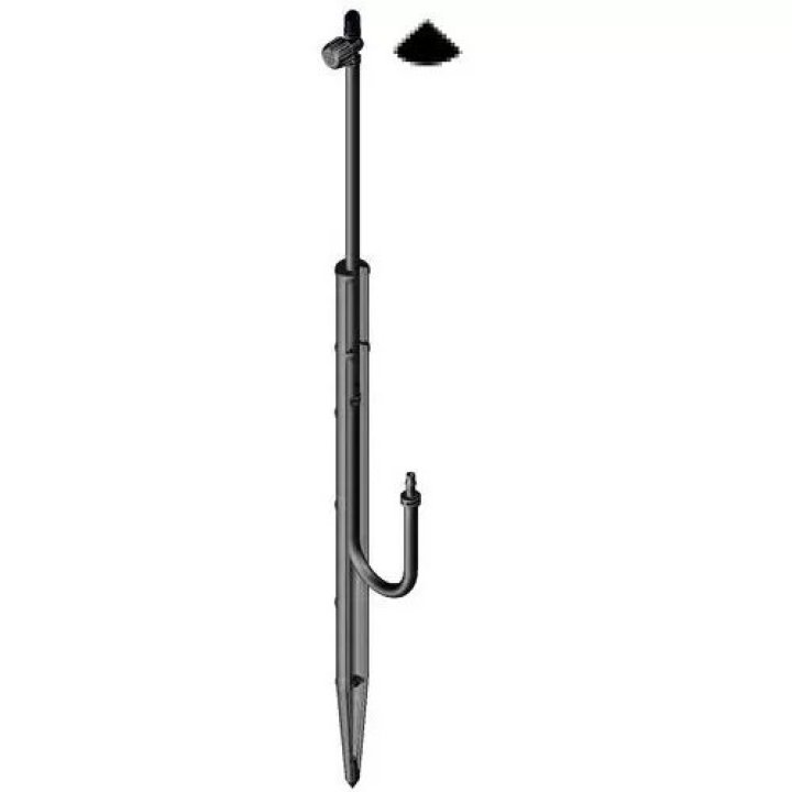 Idra Spike 310 mm 90° Black Cap 0-2,1m/1bar