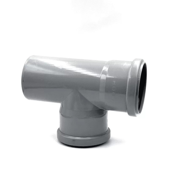 T cu garnitura PVC DN 75