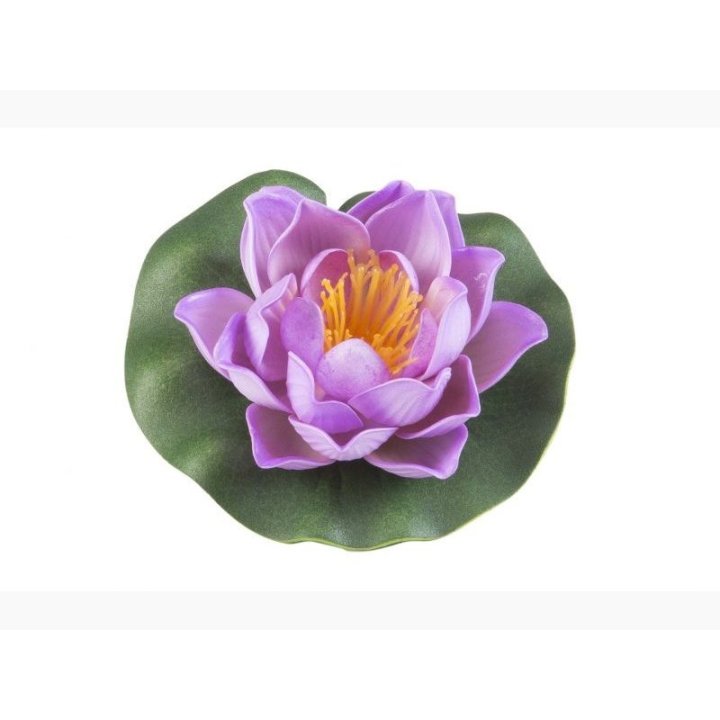 Lótus virág pink színű úszó 10 cm (123583)
