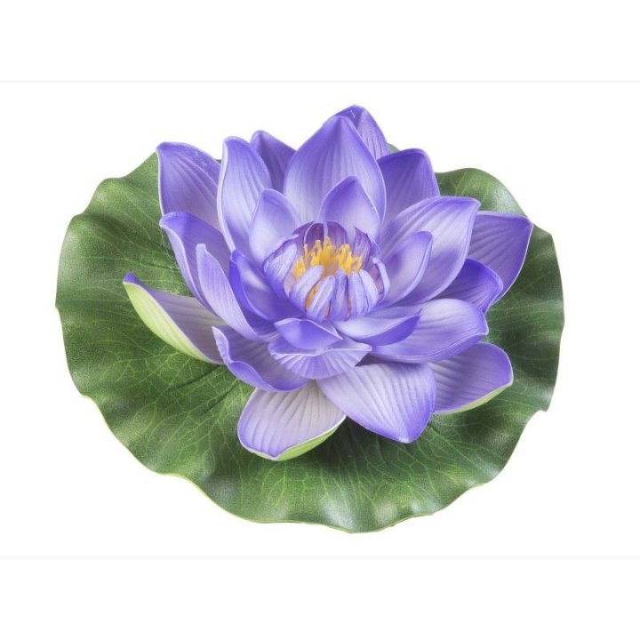 Floare de nufăr violet plutitoare 17 cm (123589) - fish-farm.ro