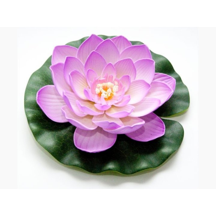 Lótus virág pink színű úszó 20 cm (123669)